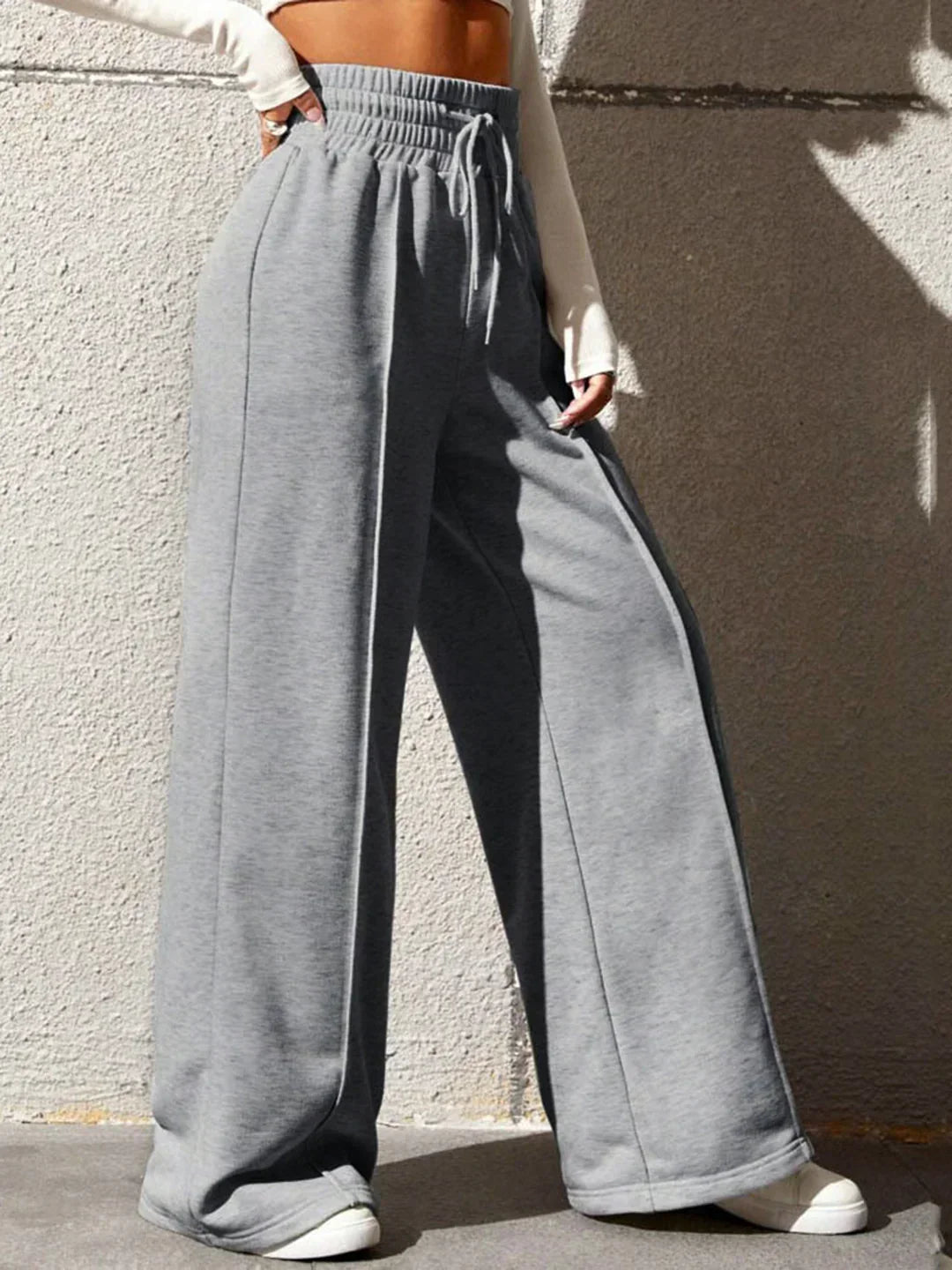 Casual and Chic City Walk Wide Leg Sweatpants