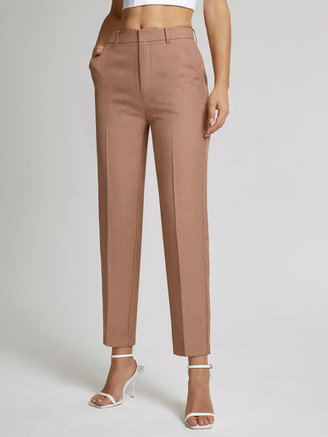 Elegant Ankle-Length Tailored Pants