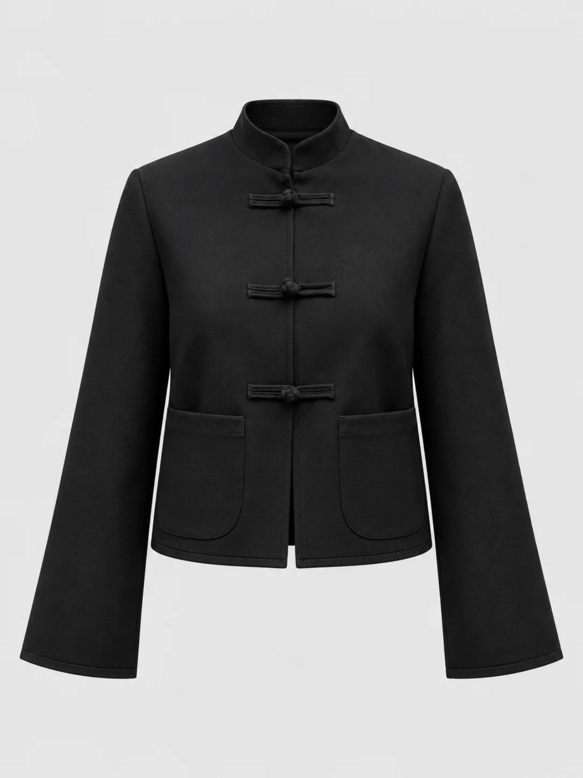 Mandarin Collar Frog Closure Jacket