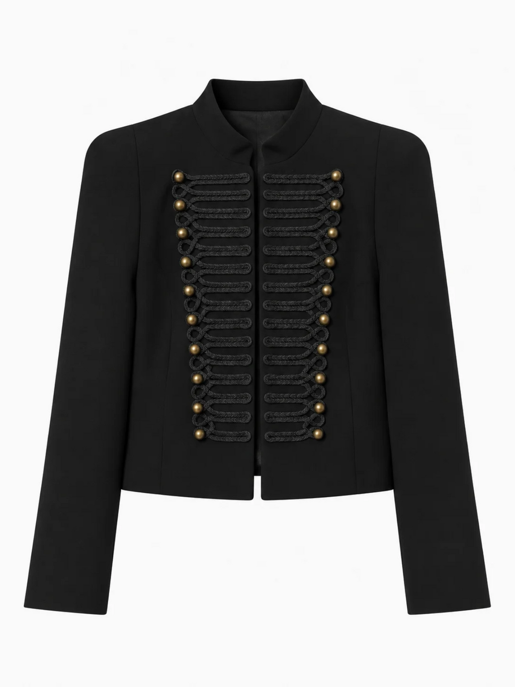Military Braid Cropped Jacket