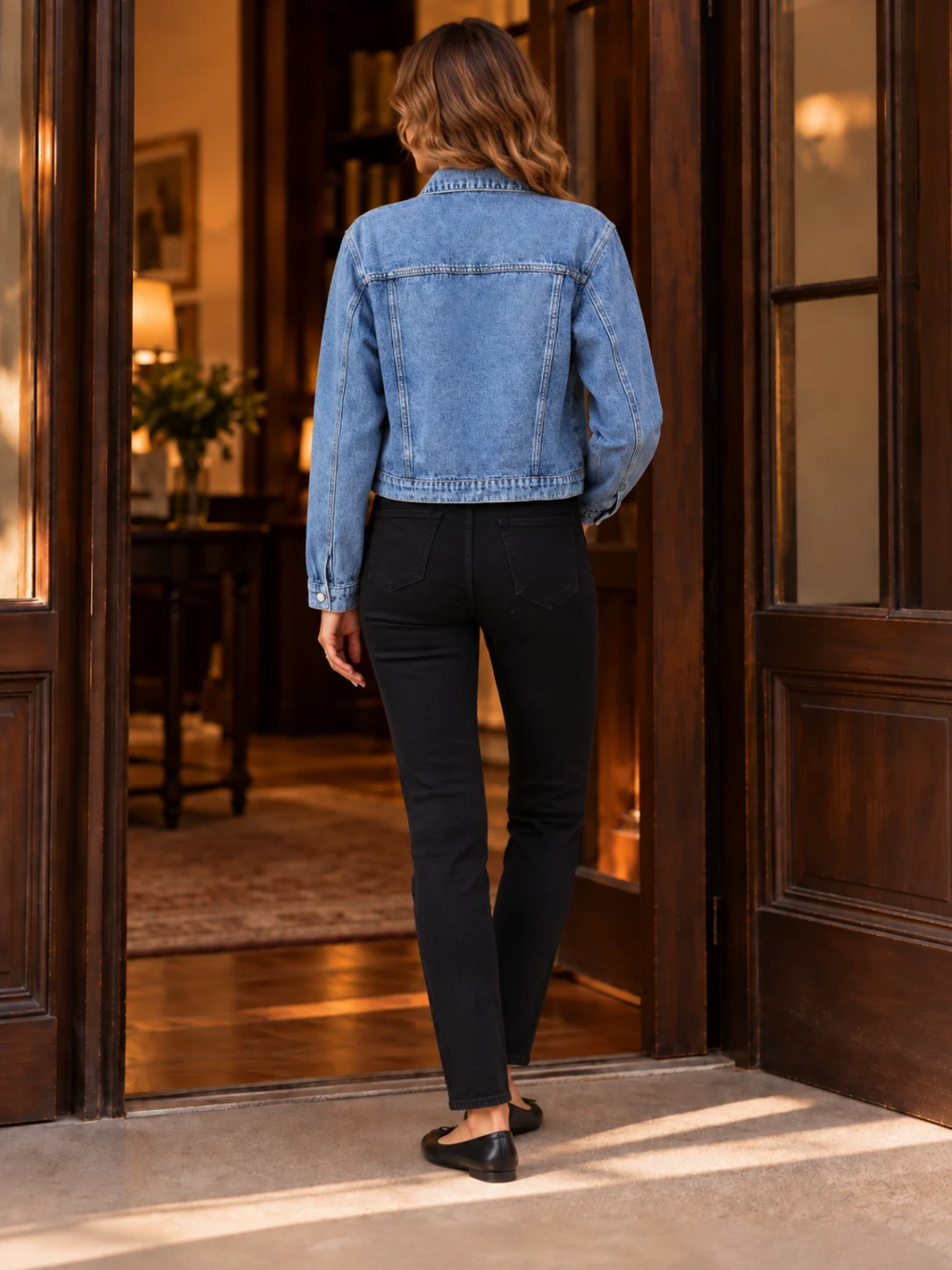 Classic Cropped Denim Jacket